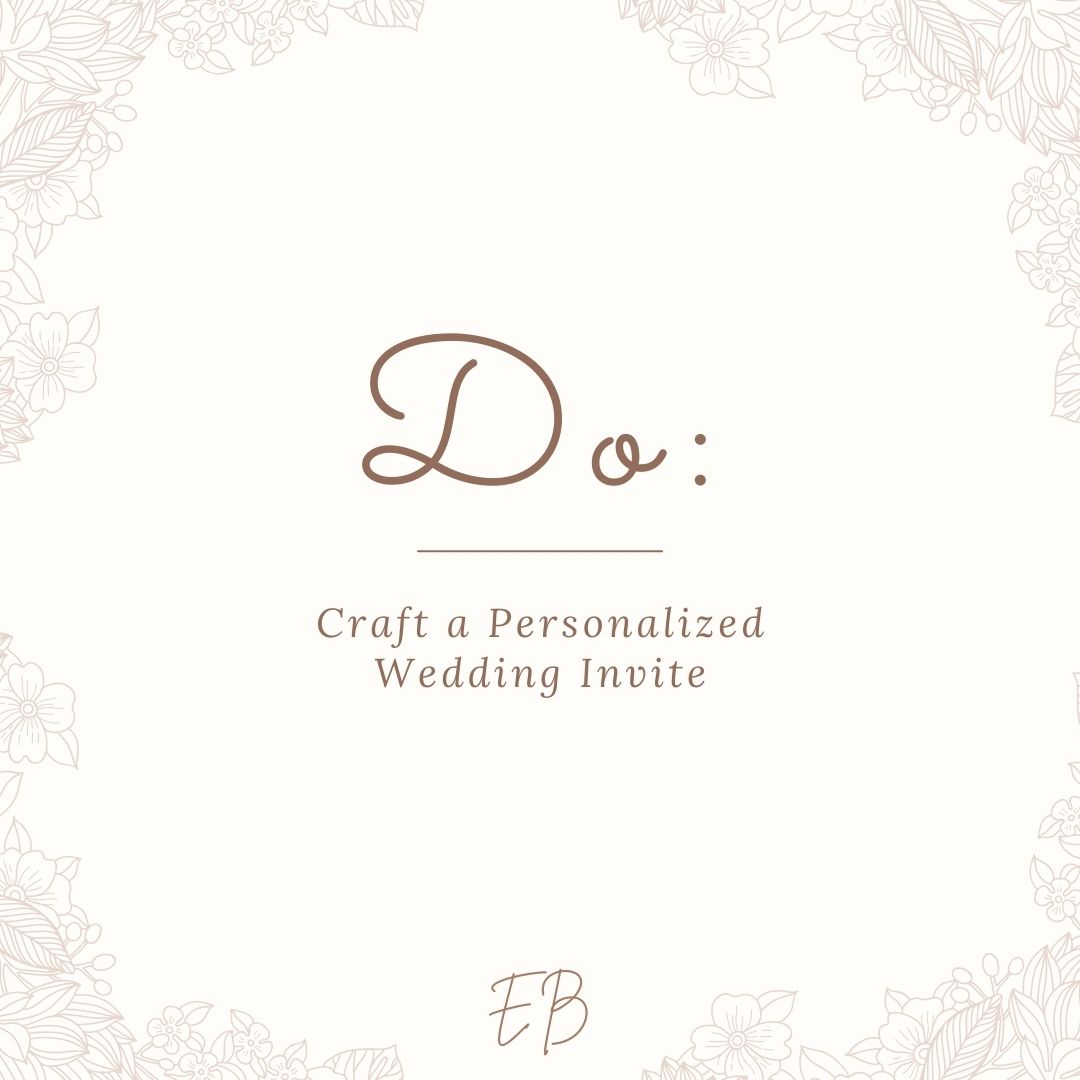 The DIY Bride: What You Should and Should Not Do 