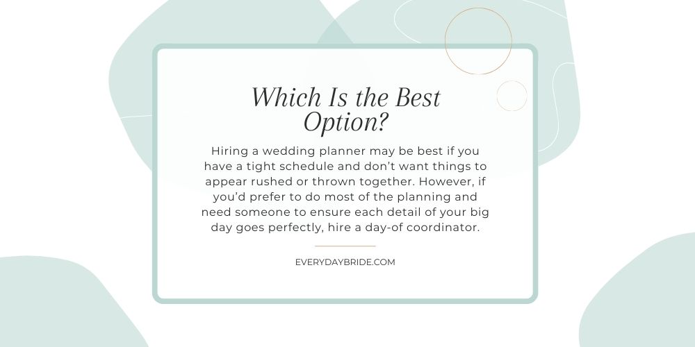 Day of Coordinator vs. Wedding Planner: How To Choose?
