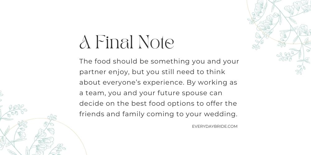 How To Plan a Wedding Reception Menu Your Guests Will Love