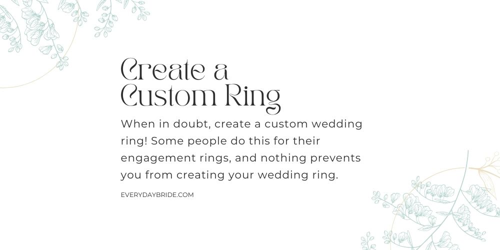 4 Unique and Creative Ways To Personalize Your Wedding Bands